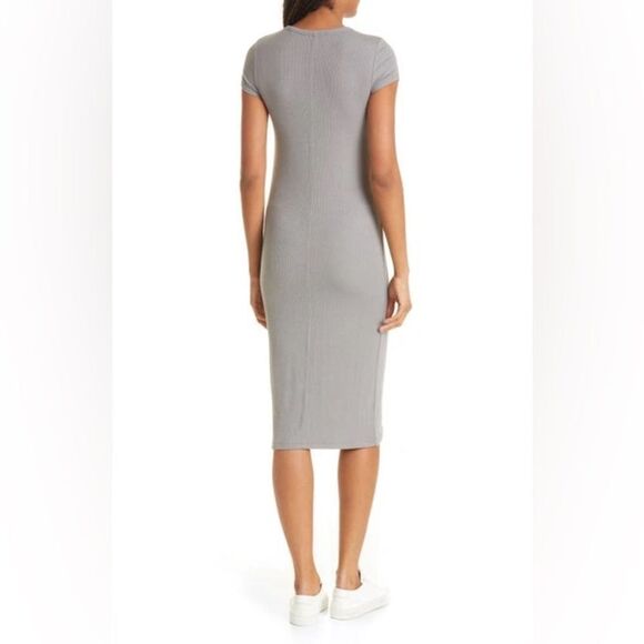 NWT ATM Anthony Thomas Melillo Modal Rib Knit Stretch Midi Dress in Snake size S - Picture 5 of 12